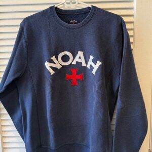 Noah Big Core Logo Sweatshirt Medium Navy
